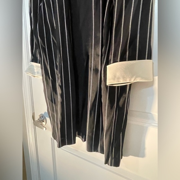 Algo 80’s 90’s Pinstripes Dress Jacket Light Shoulder Pads - Picture 4 of 10
